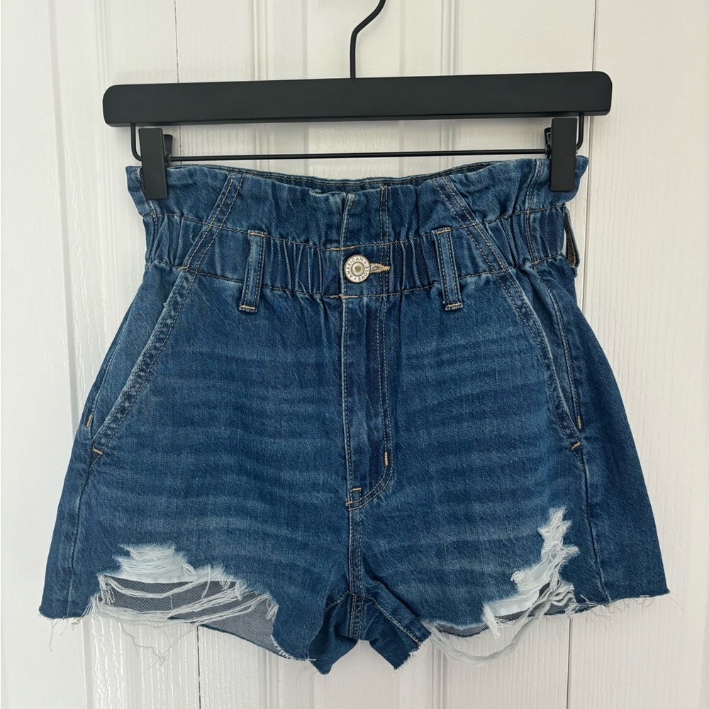 American Eagle Dark Blue Denim Shorts